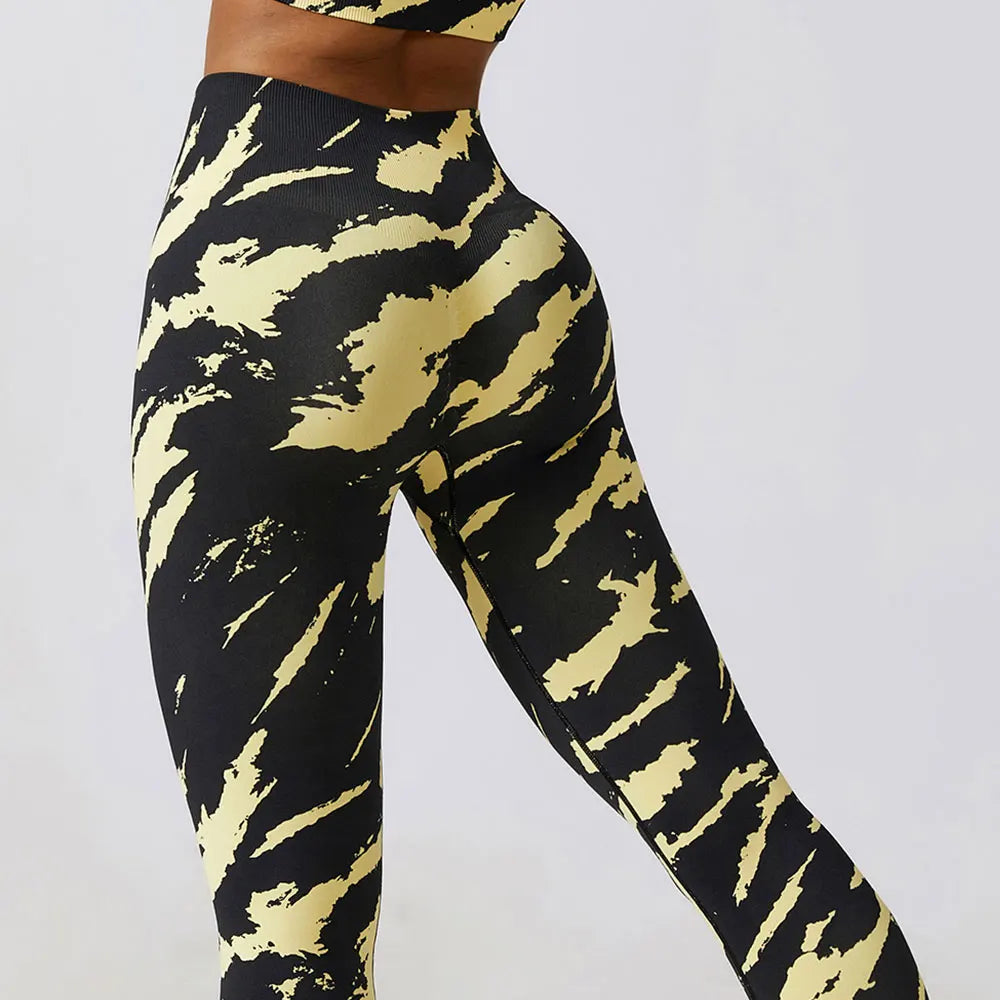 YOGA/FITNESS CAMO LEGGINGS FRIDA