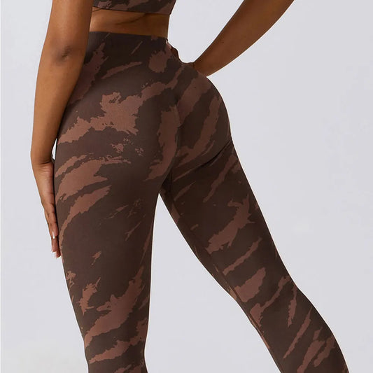 YOGA/FITNESS CAMO LEGGINGS FRIDA