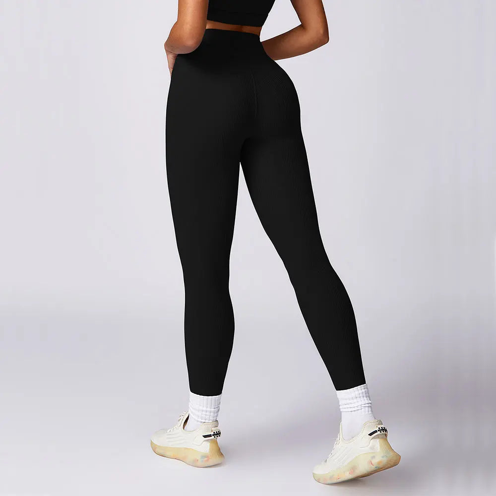 GERIBBELDE YOGA/FITNESS LEGGINGS DESTY